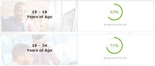 National Financial Literacy Test Results for College Students